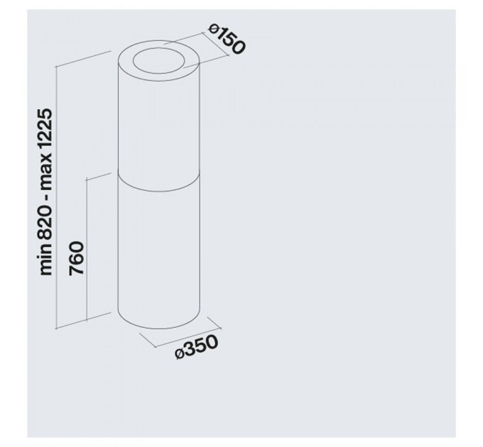 Витяжка кухонна Falmec POLAR X Isola Stainless steel 35 (800) CPOI90.E8P2#ZZZI491F