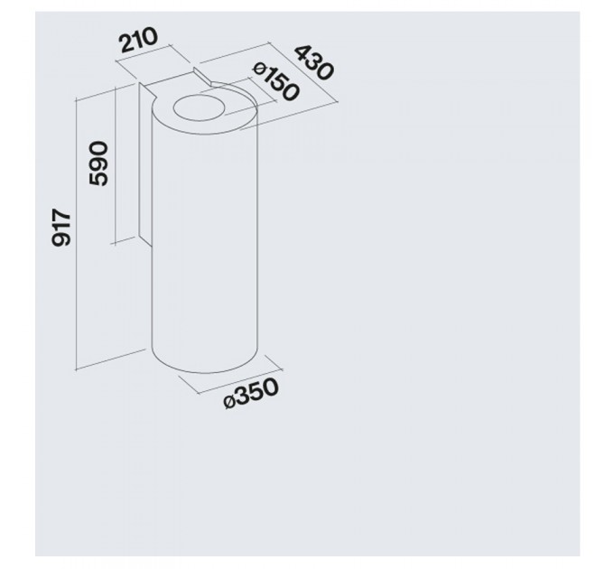 Витяжка кухонна Falmec POLAR X Stainless steel 35 (800) CPON90.E8P2#ZZZI491F