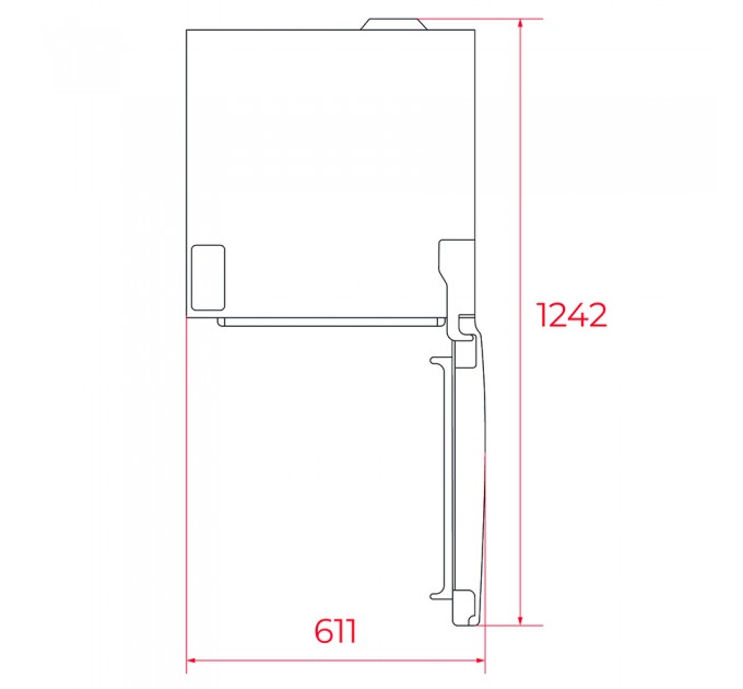 Холодильник Teka RBF 3450 GBK (113410014) чорне скло
