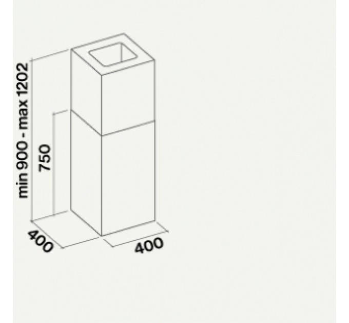 Витяжка кухонна Falmec MIRA White Isola 40 (800) CMWI40.E0P2#ZZZB491F