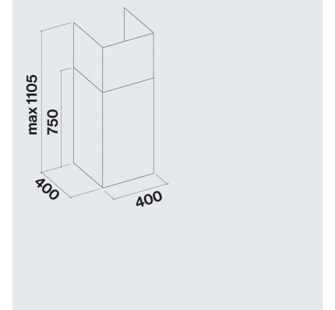 Витяжка кухонна Falmec MIRA Telescopic 40 (800) CMFN40.E2P2#ZZZI491F