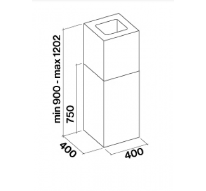 Витяжка кухонна Falmec MIRA Isola 40 inox (800) CMFI40.E0P2#ZZZI491F