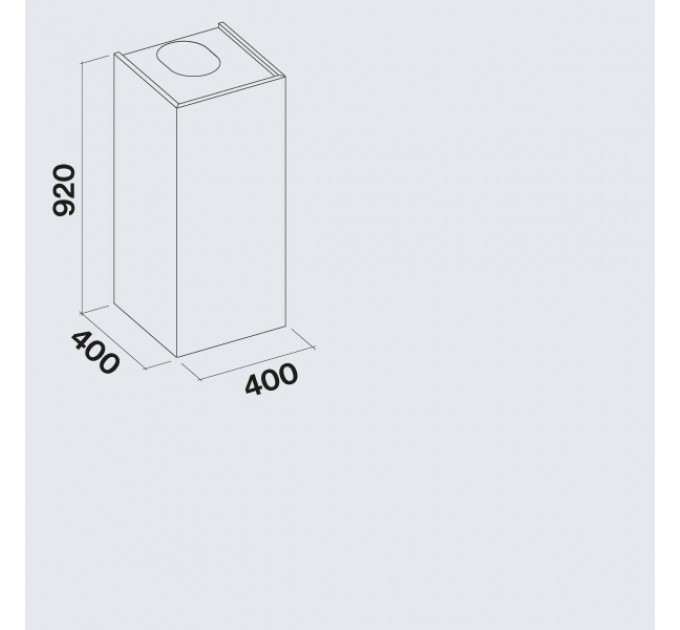 Витяжка кухонна Falmec MIRA 40 inox (800) CMFN40.E0P2#ZZZI491F