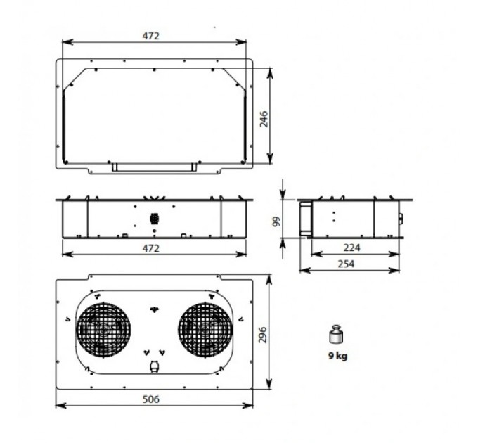 Зовнішній витяжний мотор Falmec KACL.782#49F