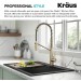 Змішувач кухонний Kraus Oletto KFF-2631SFACB