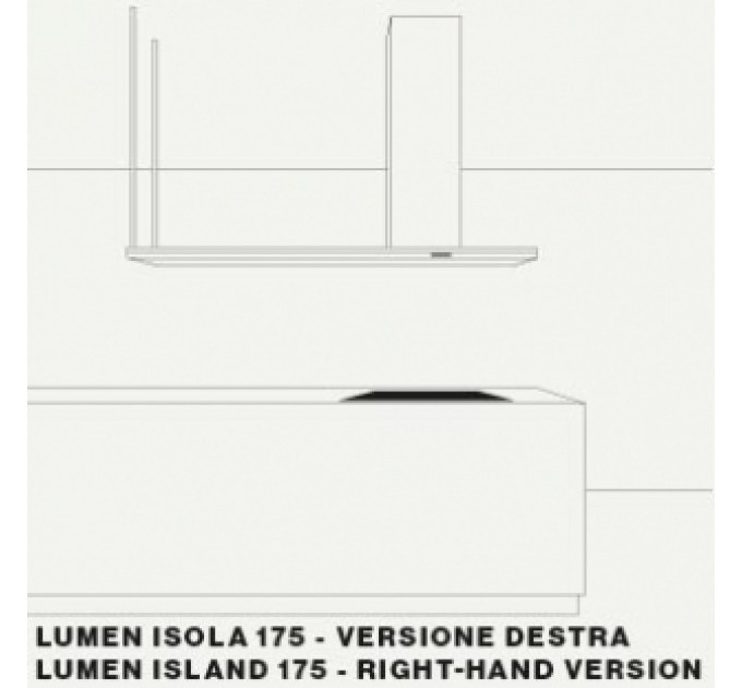 Витяжка кухонна Falmec LUMEN Isola 175 DX Stainless steel (800) CLUI75.E0P2#NEUI490F
