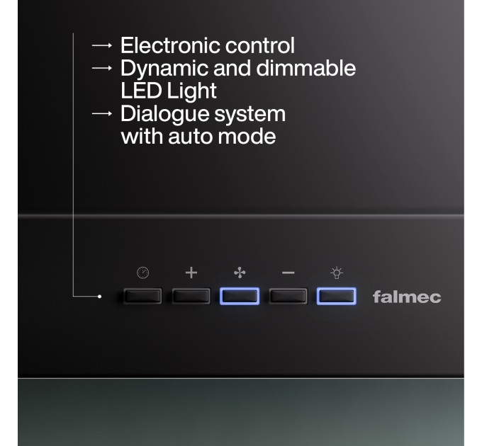 Витяжка кухонна Falmec Mercurio 60 Black (600) CMUN60.E10P2#ZZZN460F