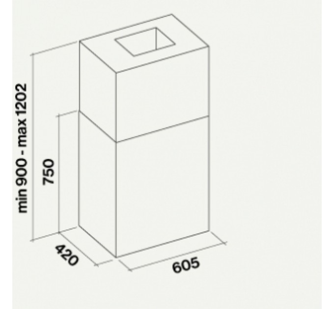 Витяжка кухонна Falmec ALTAIR Isola 60 Stainless steel (800) CVOI60.E0P2#ZZZI491F