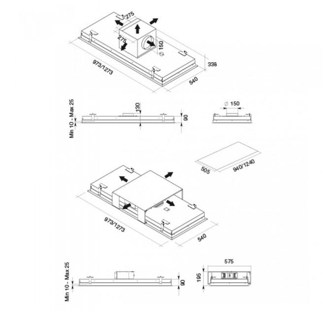 Витяжка кухонна Falmec STELLA EVO IS.120 White CSMI20.E1P2#ZZZB400F