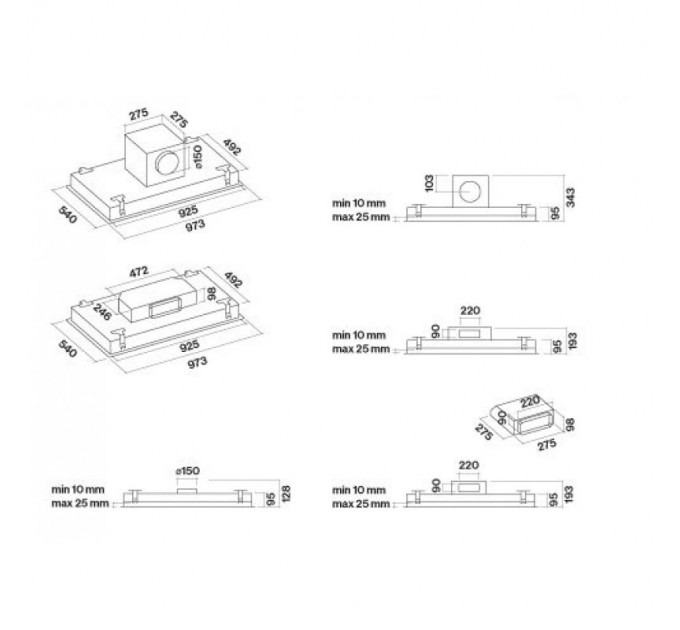 Витяжка кухонна Falmec NUBE EVO IS.90 CNBI90.E0P2#ZZZI400F