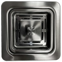 Сталевий квадратний адаптер Fabiano Nano Graphite