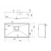 Кухонная мойка Fabiano Quadro Center 73 Celldecor