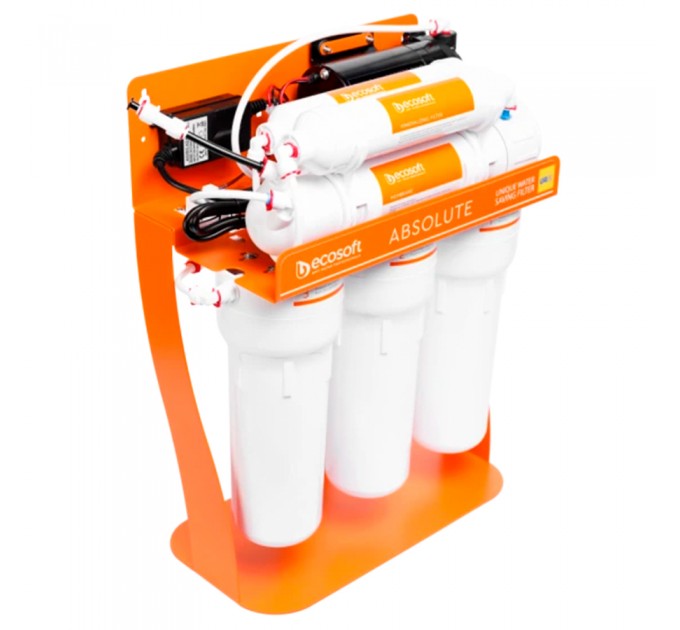 Фільтр зворотного осмосу Ecosoft Absolute з мінералізатором з помпою на станині