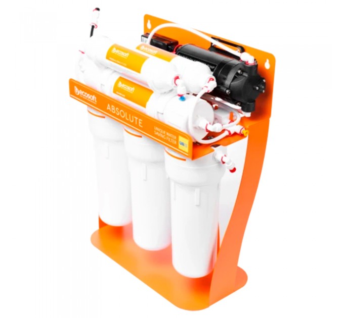 Фільтр зворотного осмосу Ecosoft Absolute з мінералізатором з помпою на станині