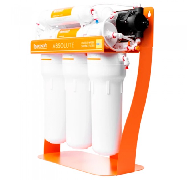 Фільтр зворотного осмосу Ecosoft Absolute з мінералізатором з помпою на станині