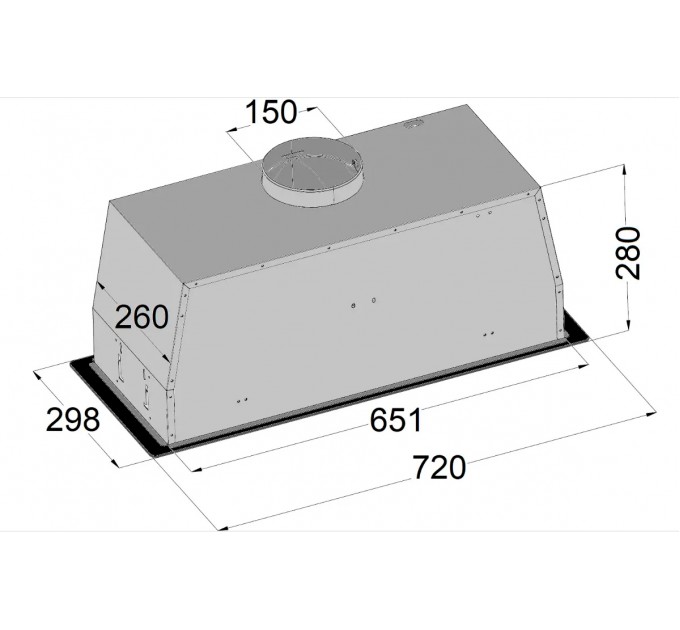Витяжка кухонна Fabiano Luna 730 White