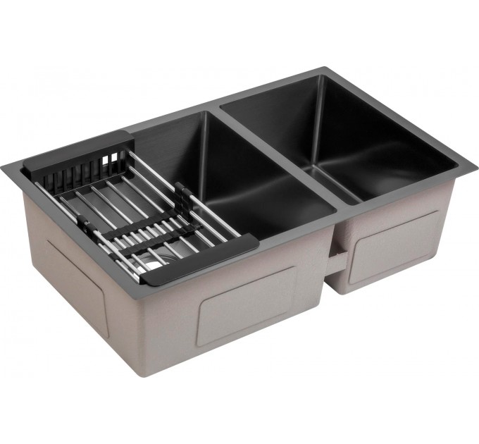 Кухонна мийка Gunter & Hauer Oder 7322 Black (73x45 см) чорний