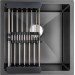 Кухонная мойка Gunter & Hauer Olef 4522 Black (45x45 см) черный
