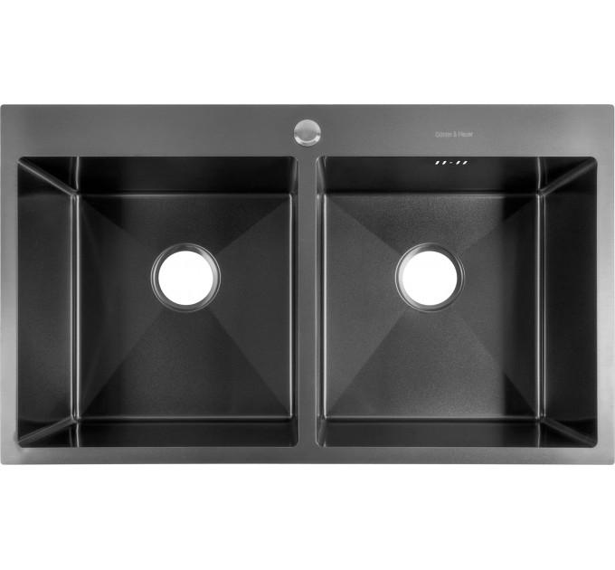 Кухонна мийка Gunter & Hauer Laber 8622 Black (86x51 см) чорний