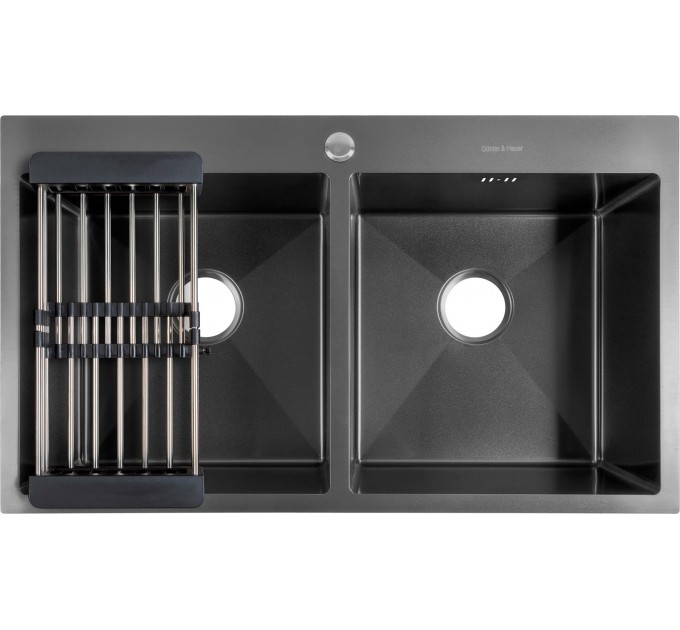 Кухонна мийка Gunter & Hauer Laber 8622 Black (86x51 см) чорний