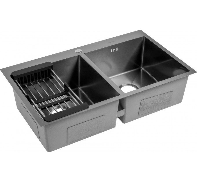 Кухонна мийка Gunter & Hauer Laber 8622 Black (86x51 см) чорний