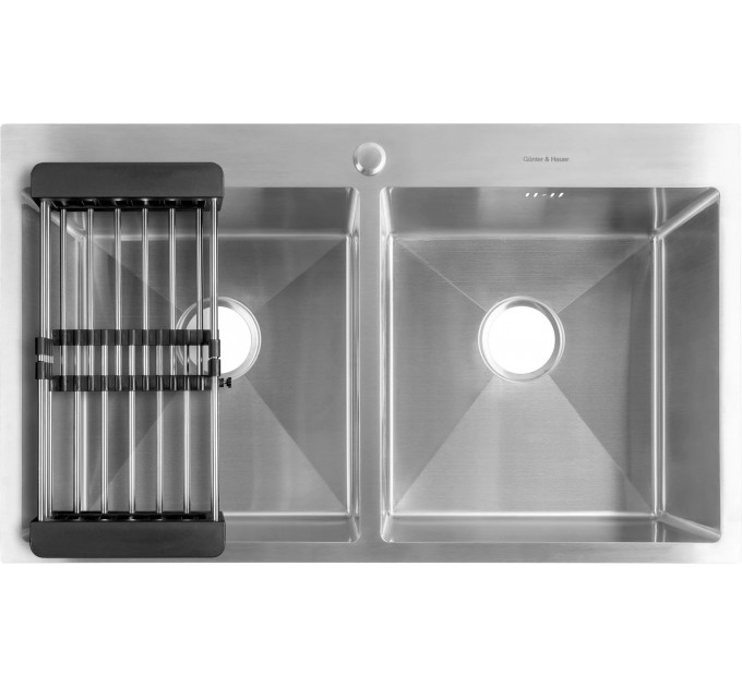 Кухонна мийка Gunter & Hauer Laber 8622 Inox (86x51 см) нержавіюча сталь