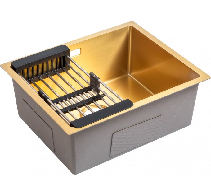 Кухонна мийка Gunter & Hauer Ruwer 5522 Gold (55x45 см) золотий