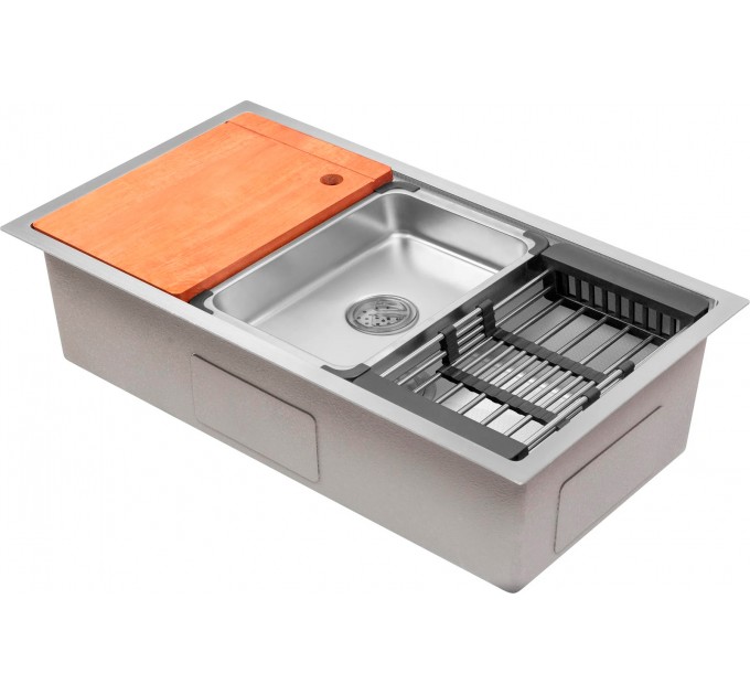 Кухонна мийка Gunter & Hauer Federbach 8022 Inox Honey (80x45 см) нержавіюча сталь