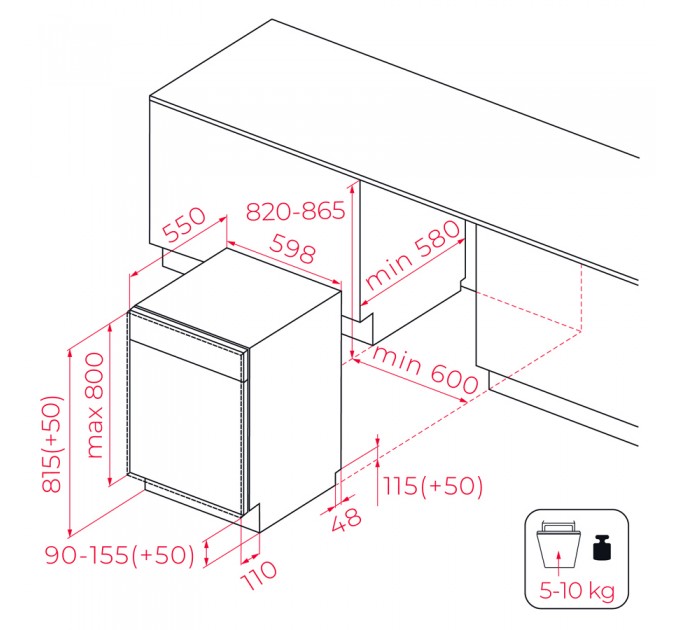 Посудомийна машина вбудована Teka DFI 76960 (114260027)