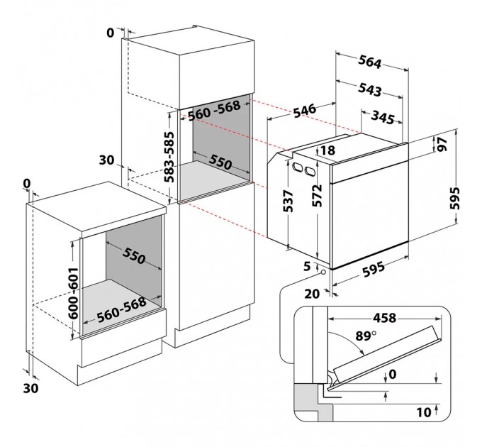 Електрична духова шафа Whirlpool AKZ96220IX
