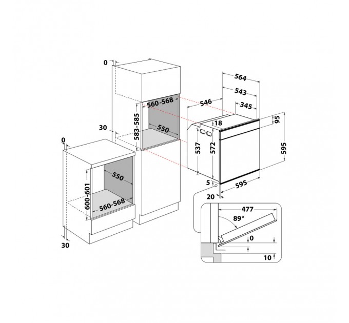 Електрична духова шафа Whirlpool AKZM8420NB