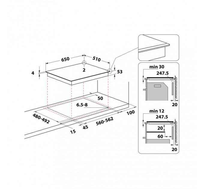 Индукционная варочная поверхность Whirlpool SMO658C/BT/IXL