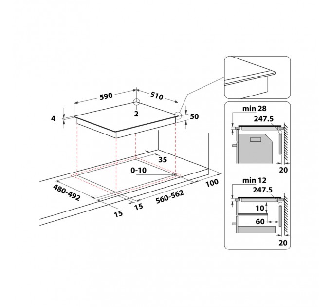 Индукционная варочная поверхность Whirlpool WSQ2760BF