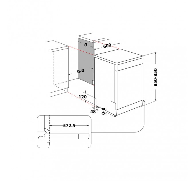Посудомийна машина Whirlpool WFE2B19X