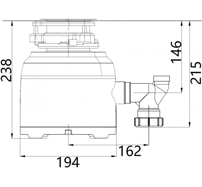 Подрібнювач харчових відходів Fabiano Inverto BLDC Compact