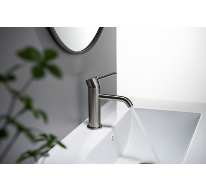 Змішувач для раковини Blue Water Boston BOS-BUN.010 Графіт (Gun metal)