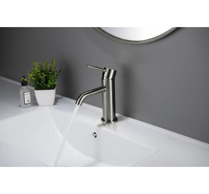 Змішувач для раковини Blue Water Boston BOS-BUN.010 Графіт (Gun metal)