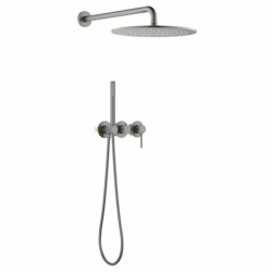 Душовий комплект Blue Water Boston BOS-ZKP.350 Графіт (Gun metal)