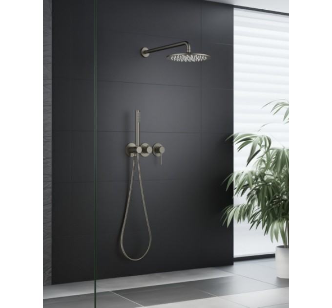 Душовий комплект Blue Water Boston BOS-ZKP.350 Графіт (Gun metal)
