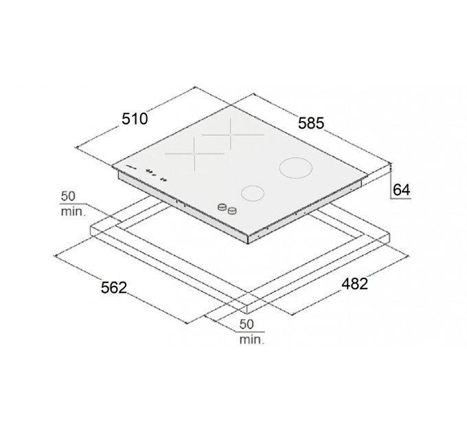 Комбінована варильна поверхня Fabiano FHGI 8234 ITC