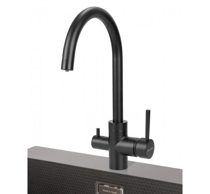 Змішувач кухонний Gunter & Hauer HAFEN Black