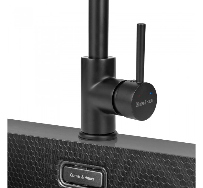Змішувач кухонний Gunter & Hauer ROBUST Black