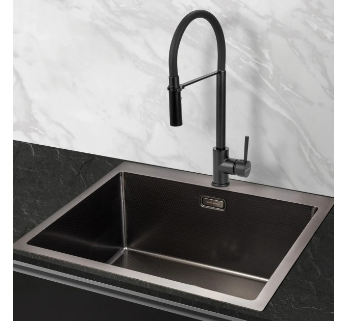 Змішувач кухонний Gunter & Hauer ROBUST Black