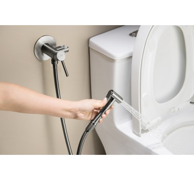 Змішувач для біде Blue Water BOSTON BOS-BBP.040 Графіт (Gun metal)