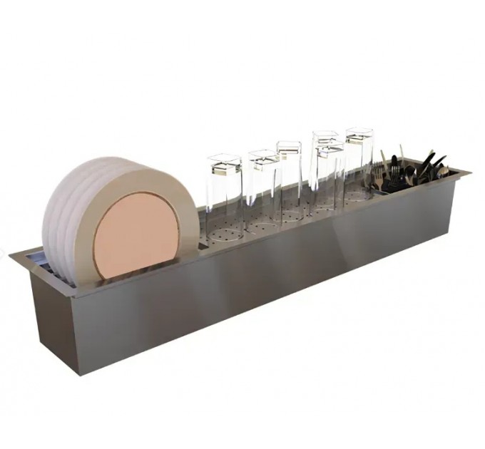 Вбудовувана сушарка-органайзер для посуду Fabiano FIDO 100 Inox