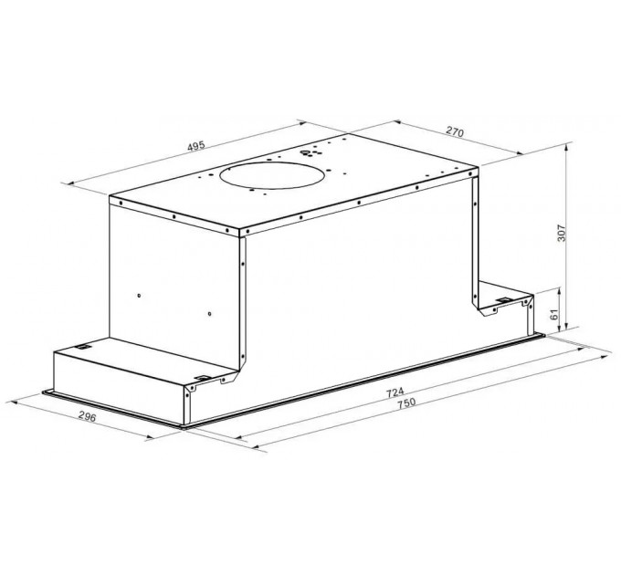 Вытяжка кухонная Gunter&Hauer ATALA 1075 GL Inverter