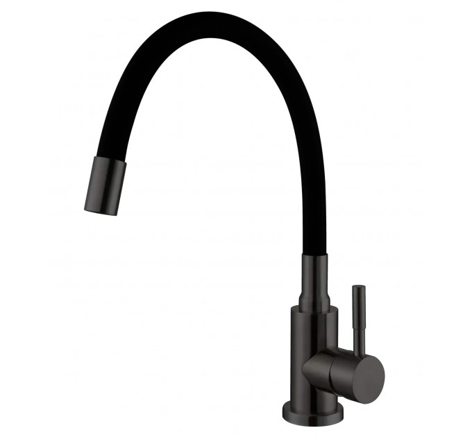 Смеситель кухонный Fabiano FKM 56 SS Flex Nano Graphite