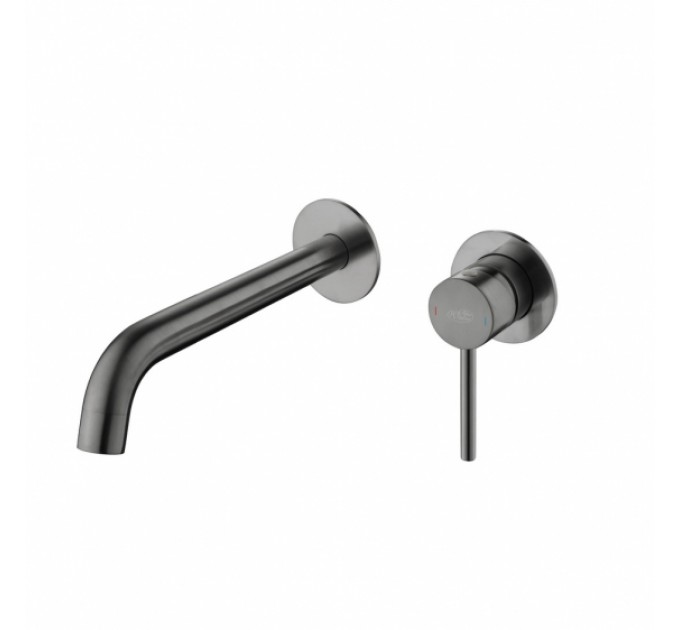 Змішувач для умивальника Blue Water BOSTON BOS-BPU.110 Графит (Gun metal)