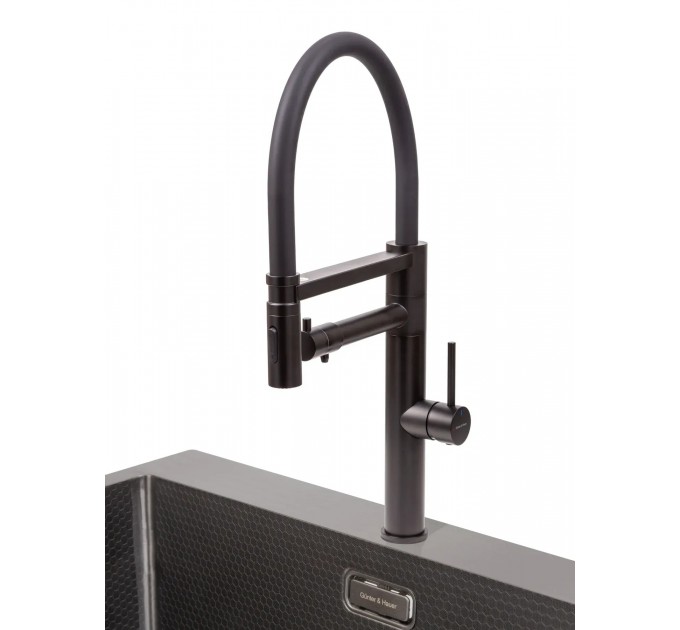 Смеситель кухонный Gunter & Hauer RITTER Black