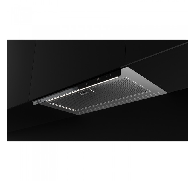 Витяжка кухонна Teka INTEGRA GFI 67350 EOS IX (113110002) нержавіюча сталь / чорне скло